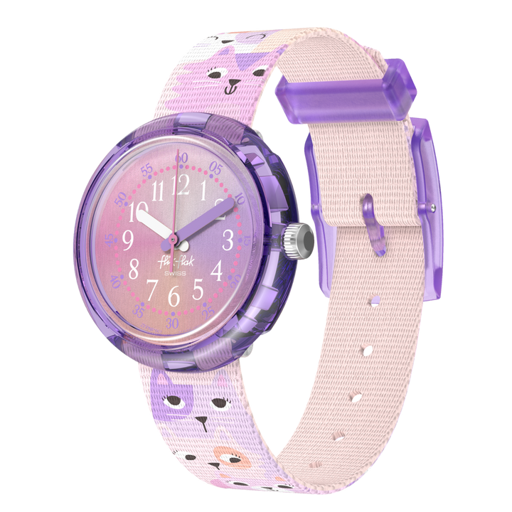 Flik Flak Cuti Kitty दोस्तों Fur-ever 32mm FPNP162 वॉच