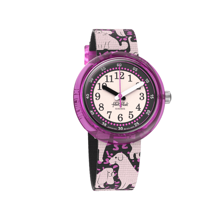 Flik Flak Woof Time Friends Fur-Ever 32mm FPNP163 watch WOOF Time Friends