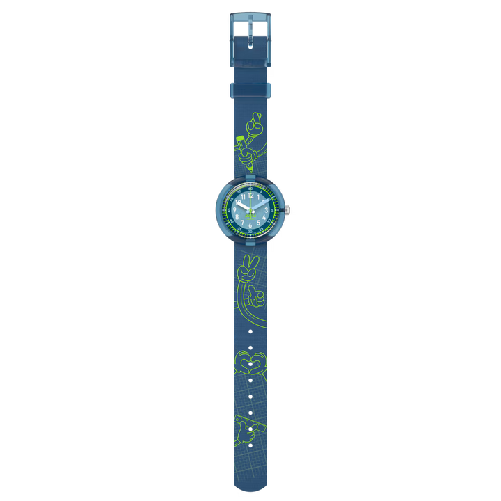 Flik Flak CODE TALK Power Time 32mm watch FPNP174