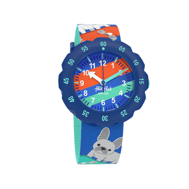 Flik flak scátáil Frenchie Fur-Ever 34mm FPSP075 Watch