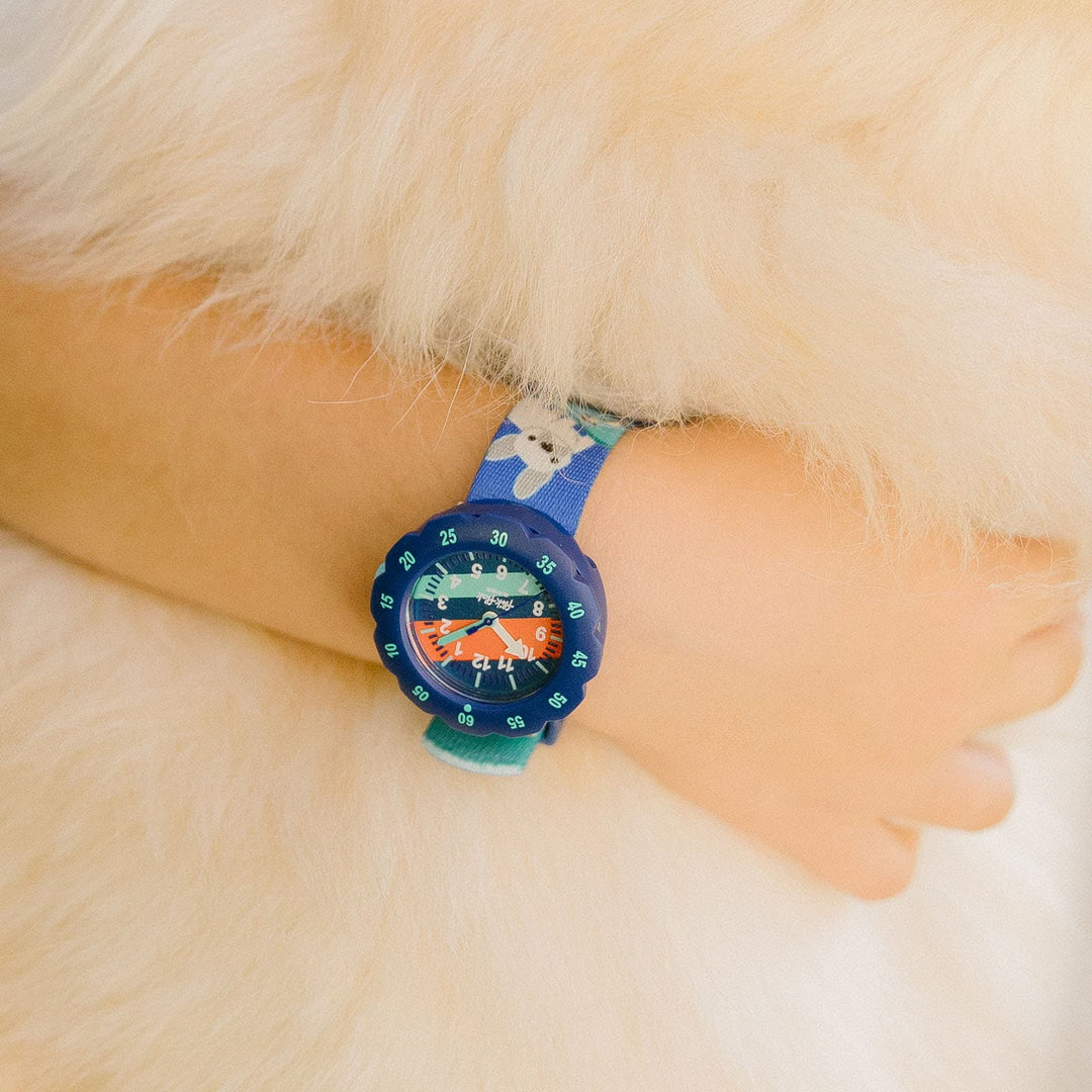 Flik flak scátáil Frenchie Fur-Ever 34mm FPSP075 Watch