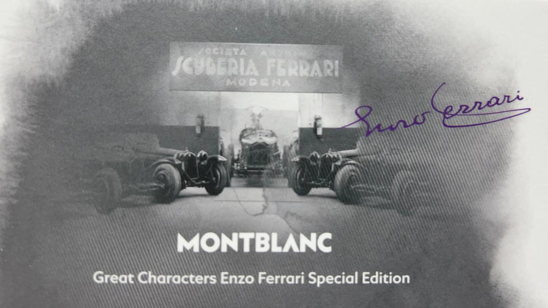 Montblanc Roller Carachtair Charat Mór Enzo Ferrari Eagrán Speisialta Buí Modena 13062