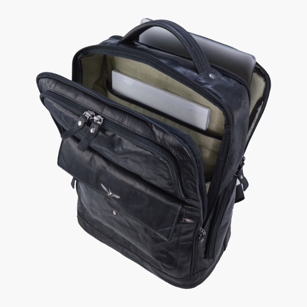 Backpack PC Míleata Air Force i leathar seanré AM305-mo