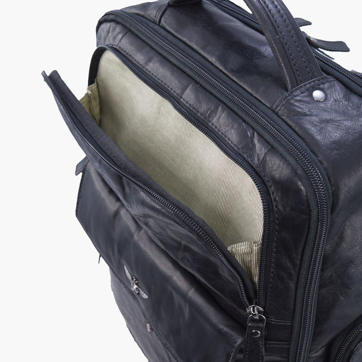 Backpack PC Míleata Air Force i leathar seanré AM305-mo