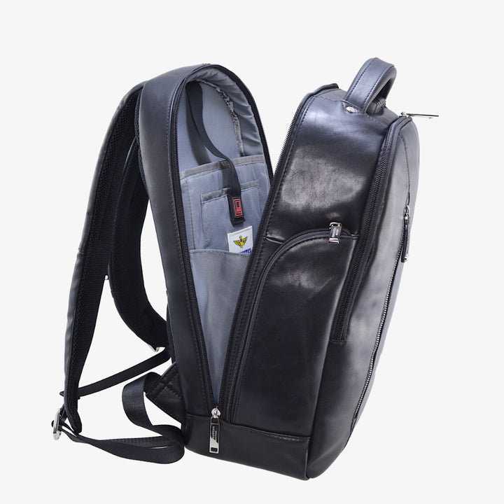 PC Backpack Míleata an Fhórsa Aeir i Líne leathair leathair leathair AM464-BL Líne