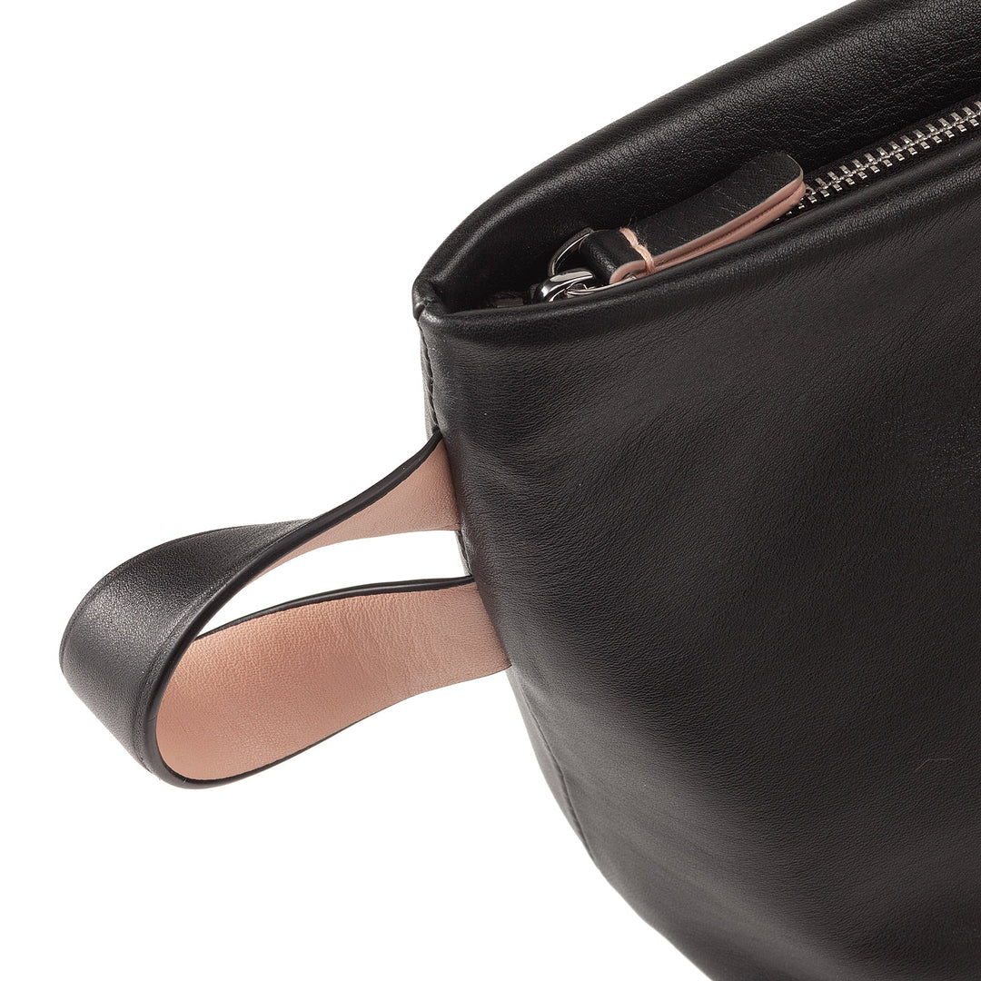 DUDU Beauty Case for Women and Men in Leather with Zip, Large Toiletry Bag in Bright Colors, Ideal for Travel, Gym, Spa, Water-Repellent Interior