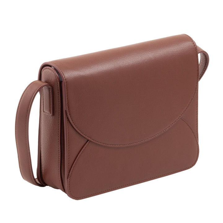 DUDU BRAKING BROW BAG Woman in leather with Envelope model flap - Elegant and versatile small bag with adjustable shoulder strap, perfect bag for every occasion