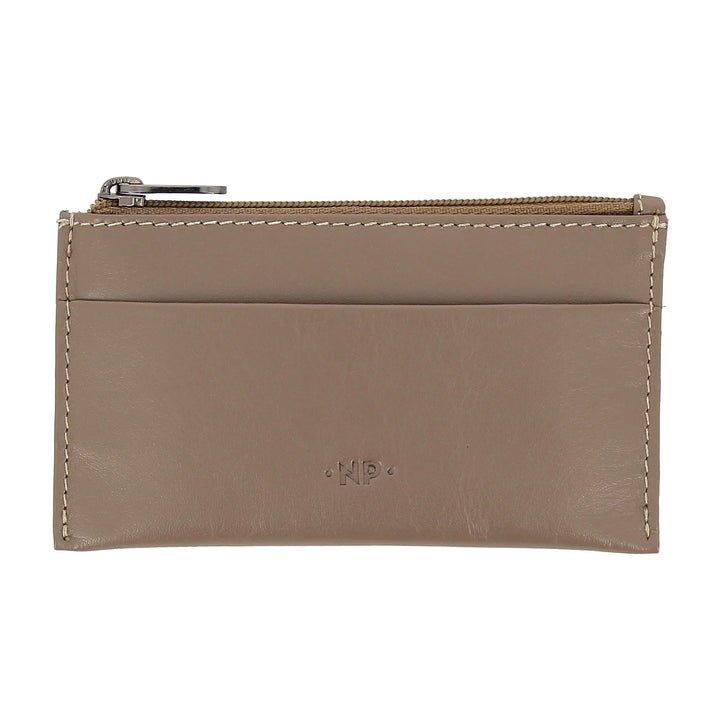 Nuvola Pelle Keychain and Coin Purse in Genuine Nappa Leather Pouch with Zip and 2 rings for keys
