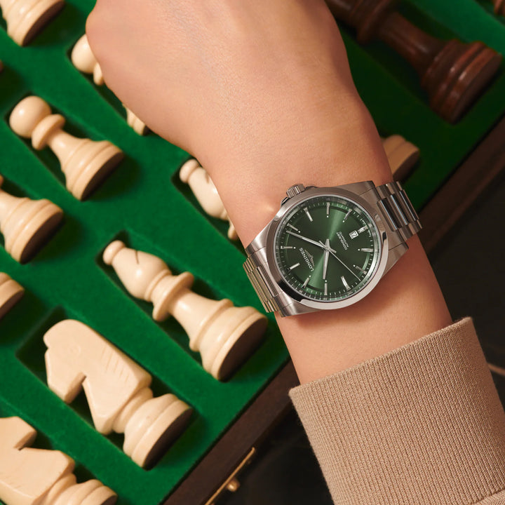 Longines watch Conquest 2023 41mm green steel automatic L3.830.4.02.6