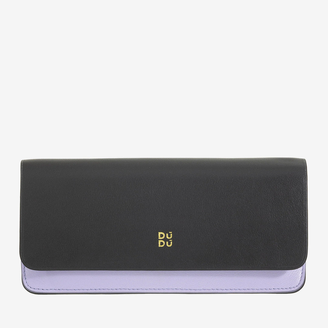 DUDU Eyeglasses and Sunglasses Case in Soft Genuine Leather with Magnetic Closure, Colorful Glasses Case