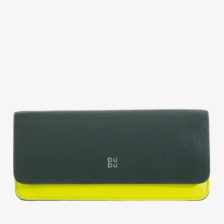 DUDU Eyeglasses and Sunglasses Case in Soft Genuine Leather with Magnetic Closure, Colorful Glasses Case