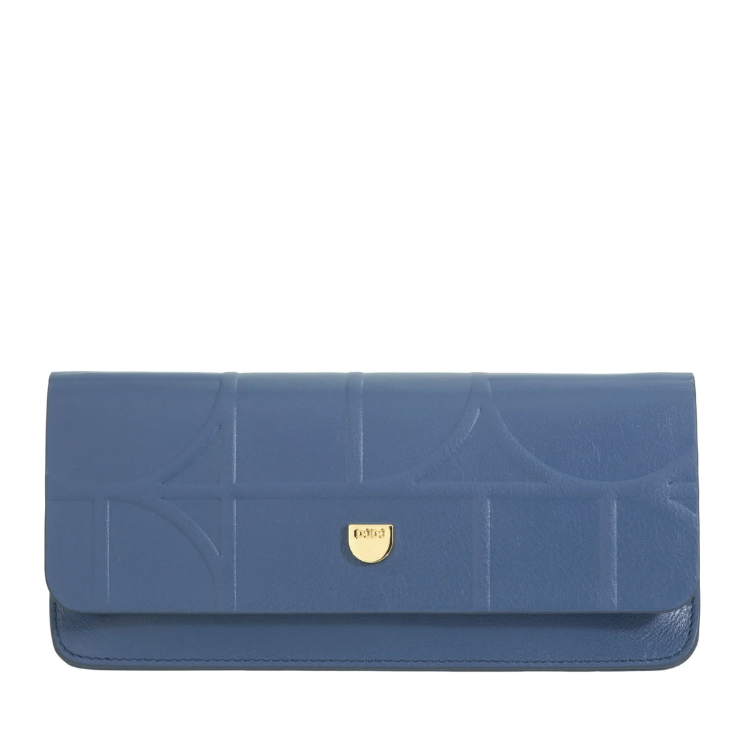 DUDU Printed Soft Genuine Leather Eyeglasses and Sunglasses Case with Magnetic Closure, Two-Tone Glasses Case