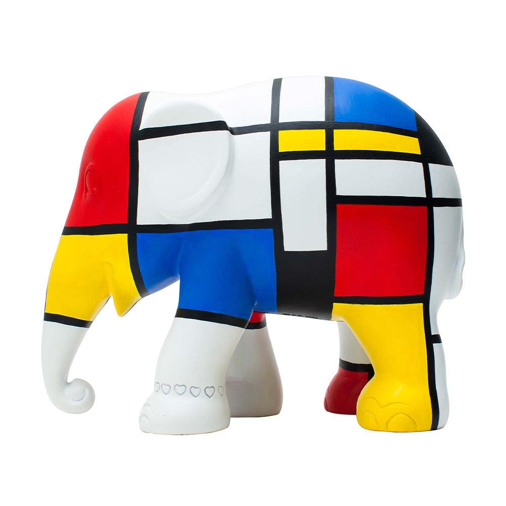 Elephant Parade elefante Hommage to Mondriaan 20cm Limited Edition 750 pezzi HOMMAGE TO MONDRIAAN 20 - Capodagli 1937