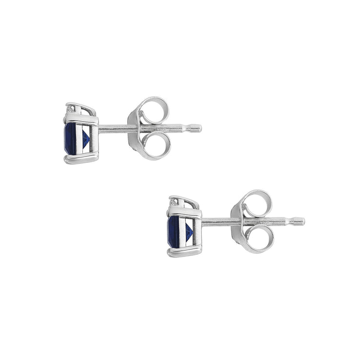 Comete Earrings in white gold, diamonds and blue sapphire ORB1123