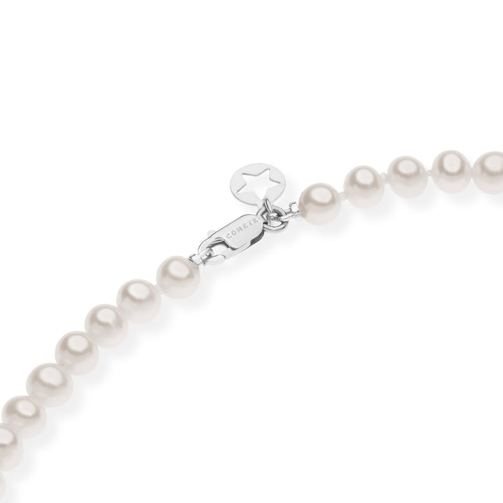 Comete Acquadolce Pearl Strand Necklace in Gold and Diamond FWQ320