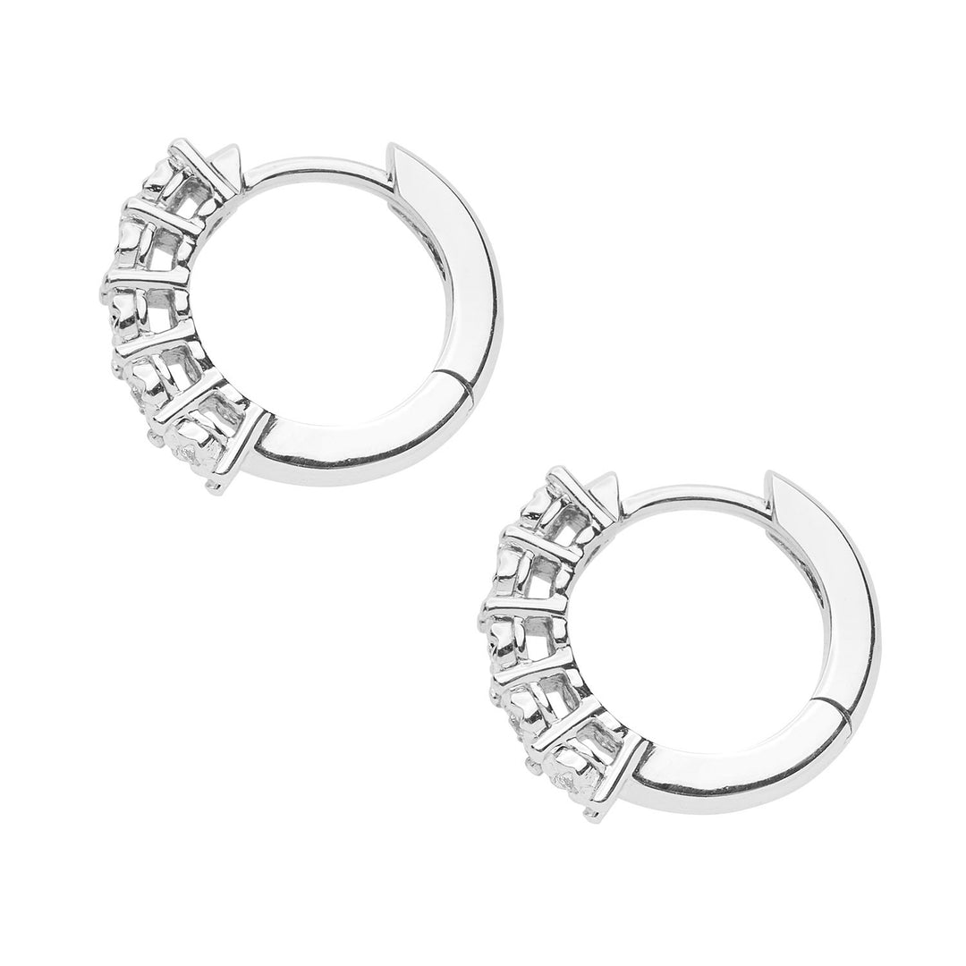 Comete Hoop Earrings in white gold and diamonds ORB1081
