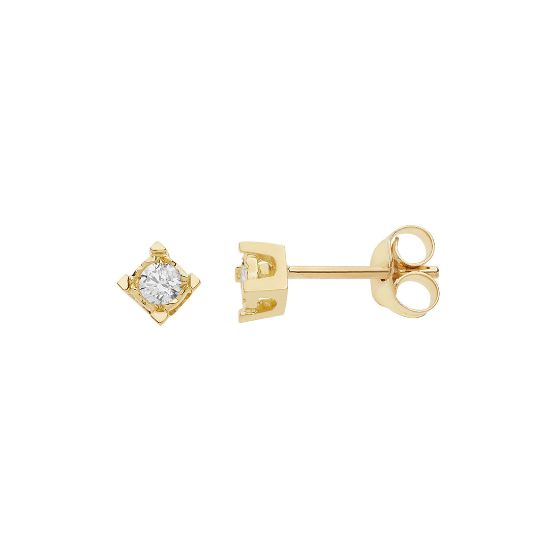 Comete Earrings Diamond light points in Gold and Diamonds ORB1008