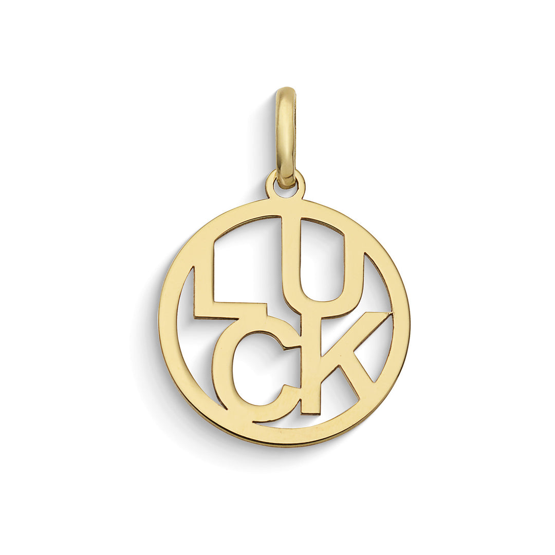 Comets Luck engraving pendant 375‰ yellow gold KCOB014