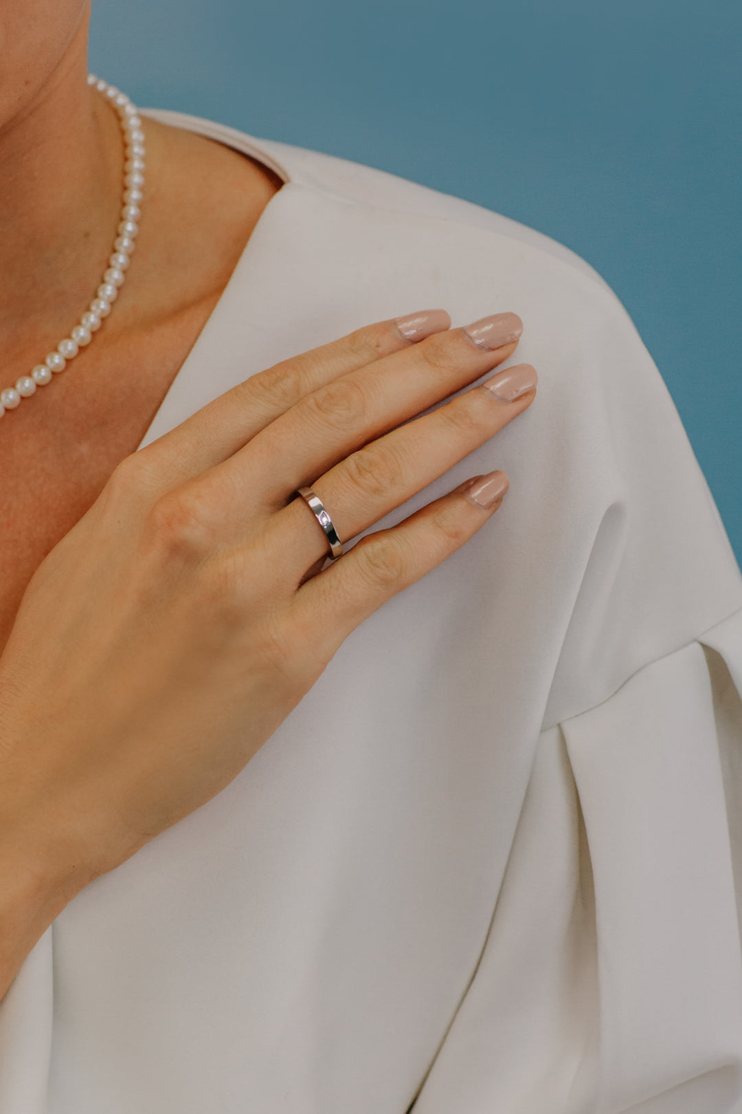 Comete Silver Ring Ring Internal Heart Woman ANG111M18F