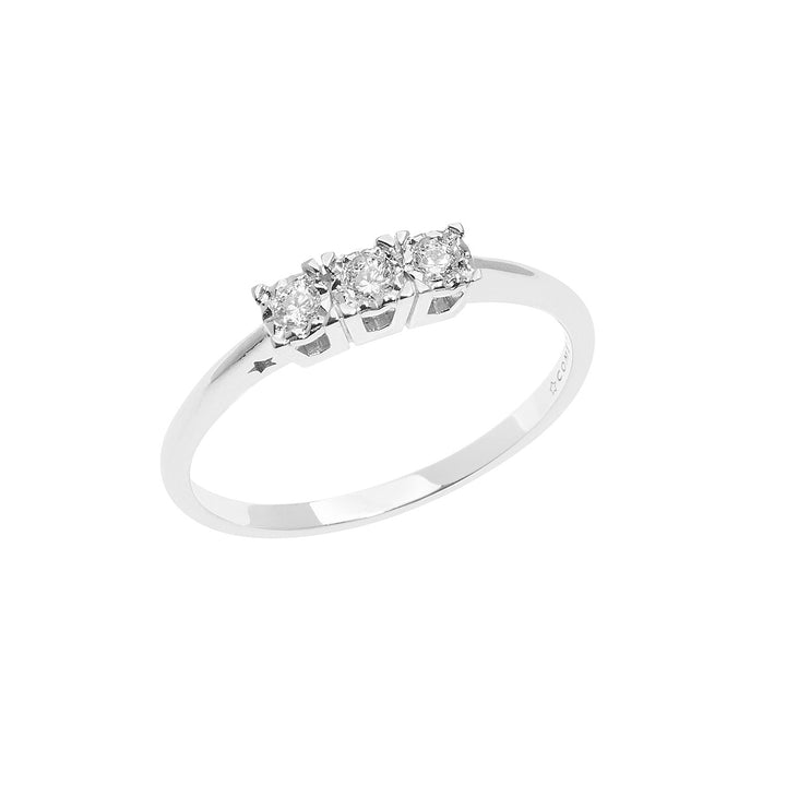 Comete Trilogy Ring in Gold and Diamonds ANB2643