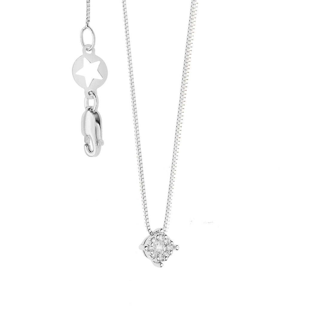 Comete Necklace in Gold, Rose Diamonds GLB1610