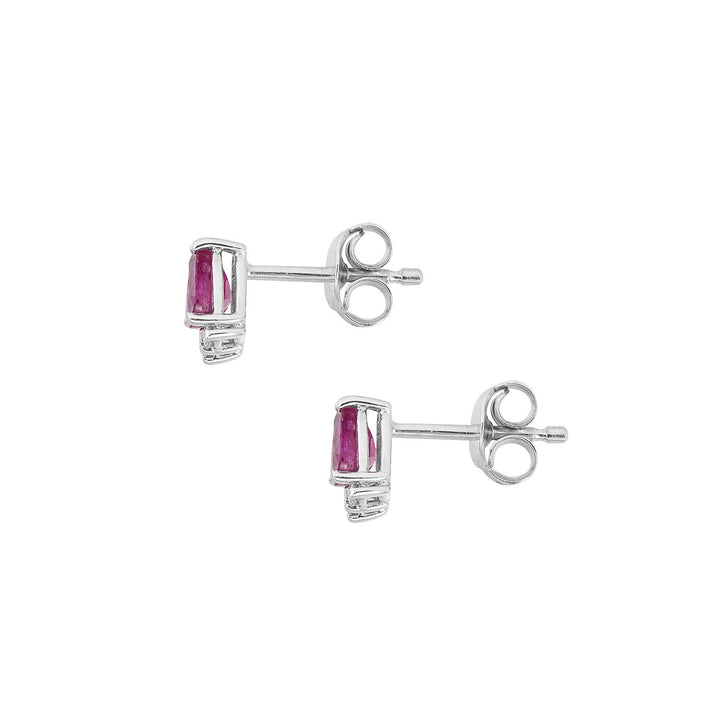 Comete Earrings in 750‰ Gold, Diamonds and Rubies drop ORB1150