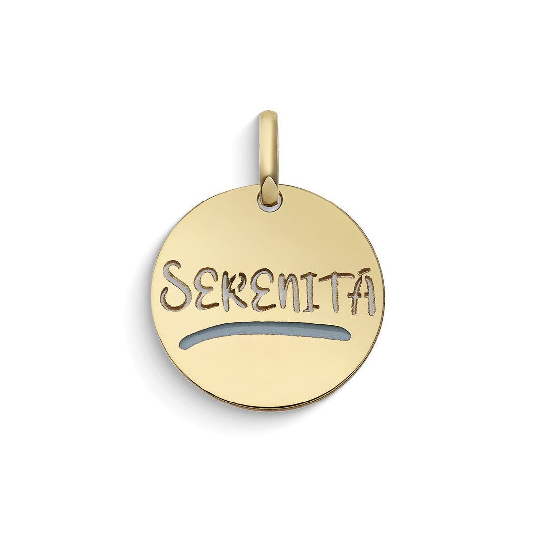 Comets Round Serenity Pendant in 375‰ yellow gold KCOB029
