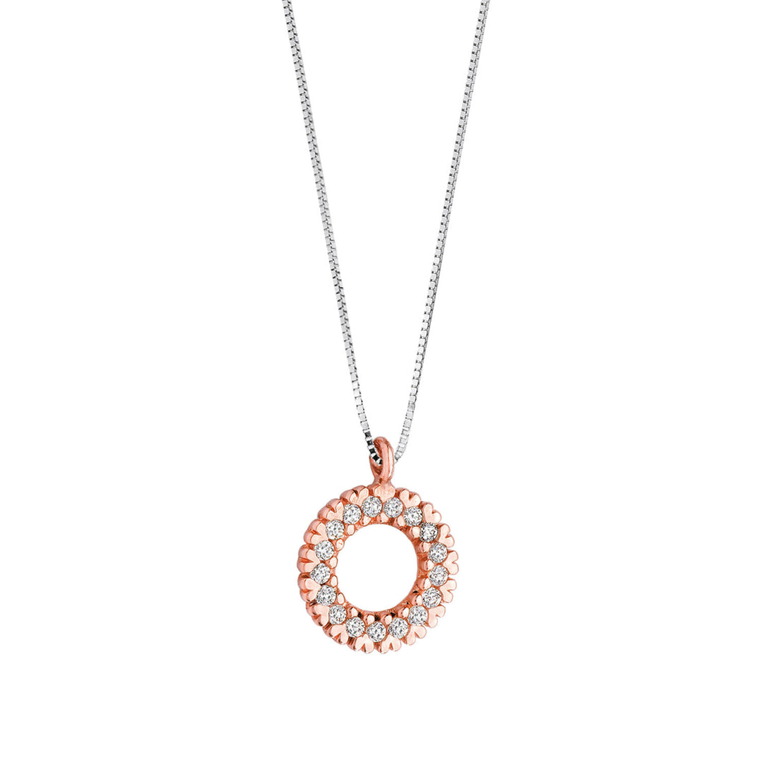 Comete Necklace in Rose Gold and Diamonds GLB1141