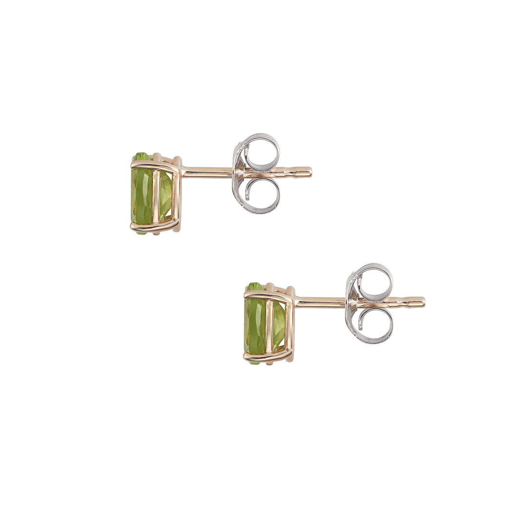 Comete Oval earrings in 750‰ rose gold and Peridot ORB1112