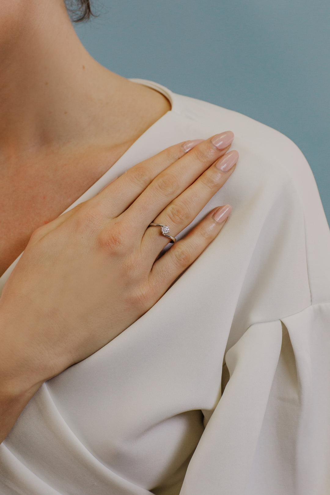 Comete Rose Gold Ring with Diamonds ANB2647
