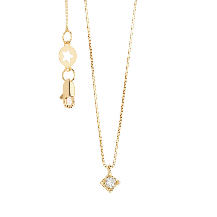 Comete Necklace Diamond light point in Gold and Diamond GLB1537G