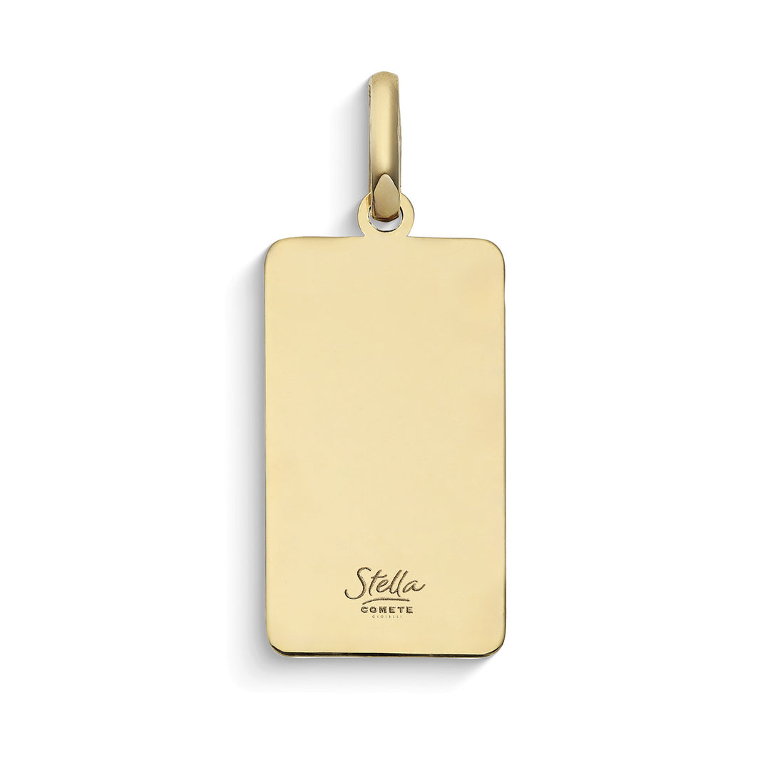 Comets Awareness Pendant in 375‰ yellow gold and enamel KCOB021