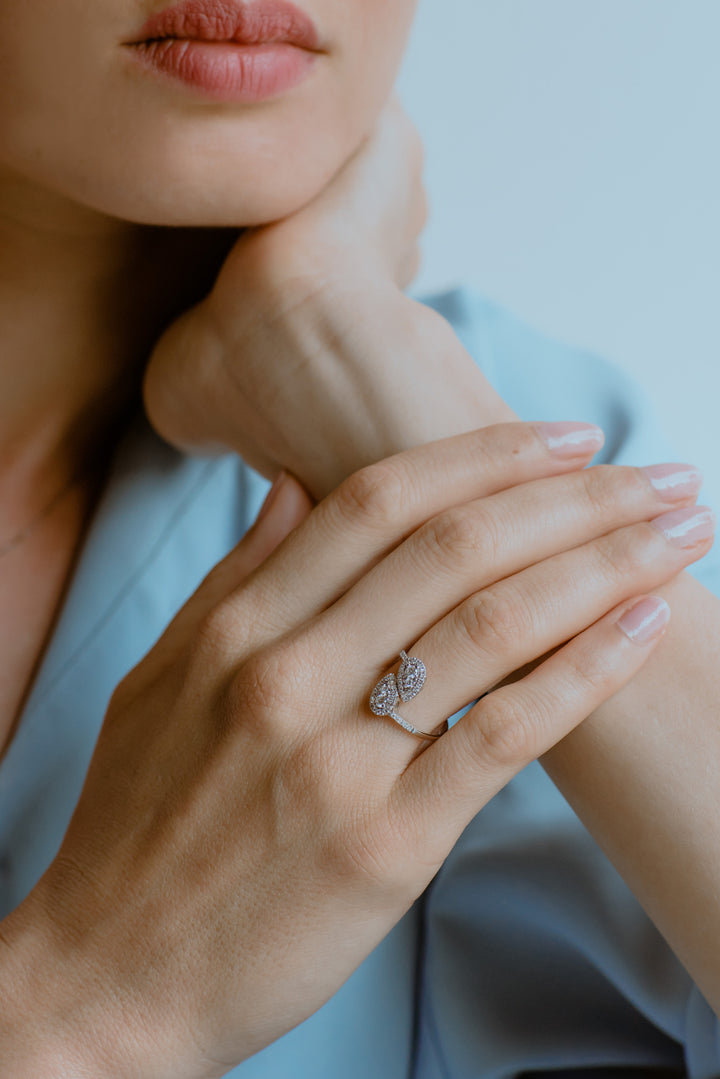 Comete Contrariè Ring in Gold and Diamonds ANB 2632