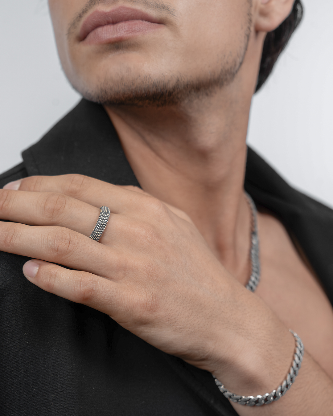 Comete Ring in 925‰ burnished silver UAN130M22