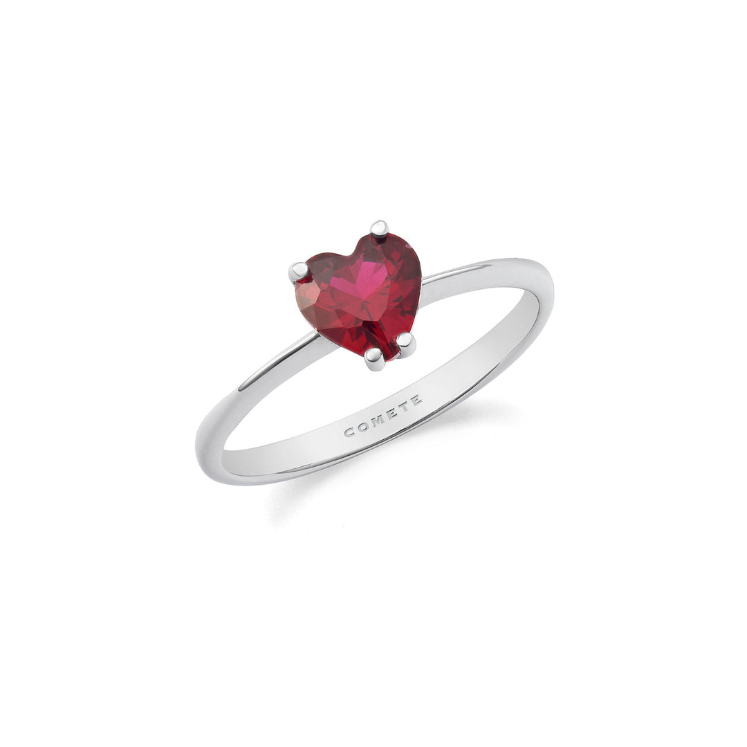 Comete Ring 750‰ Gold and Ruby heart ANB2690