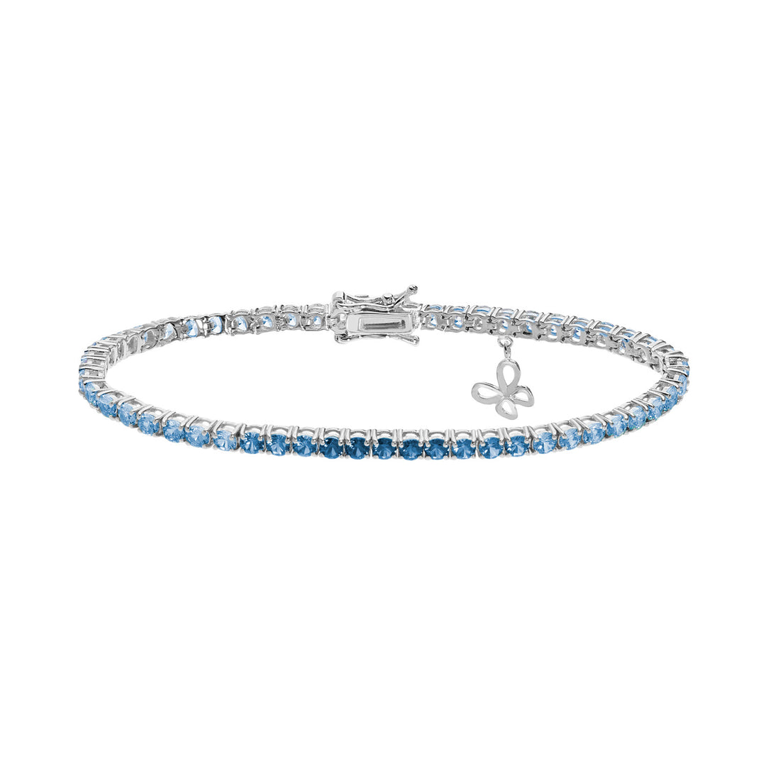 Comete Tennis in Silver and degradé crystals BRA168M17