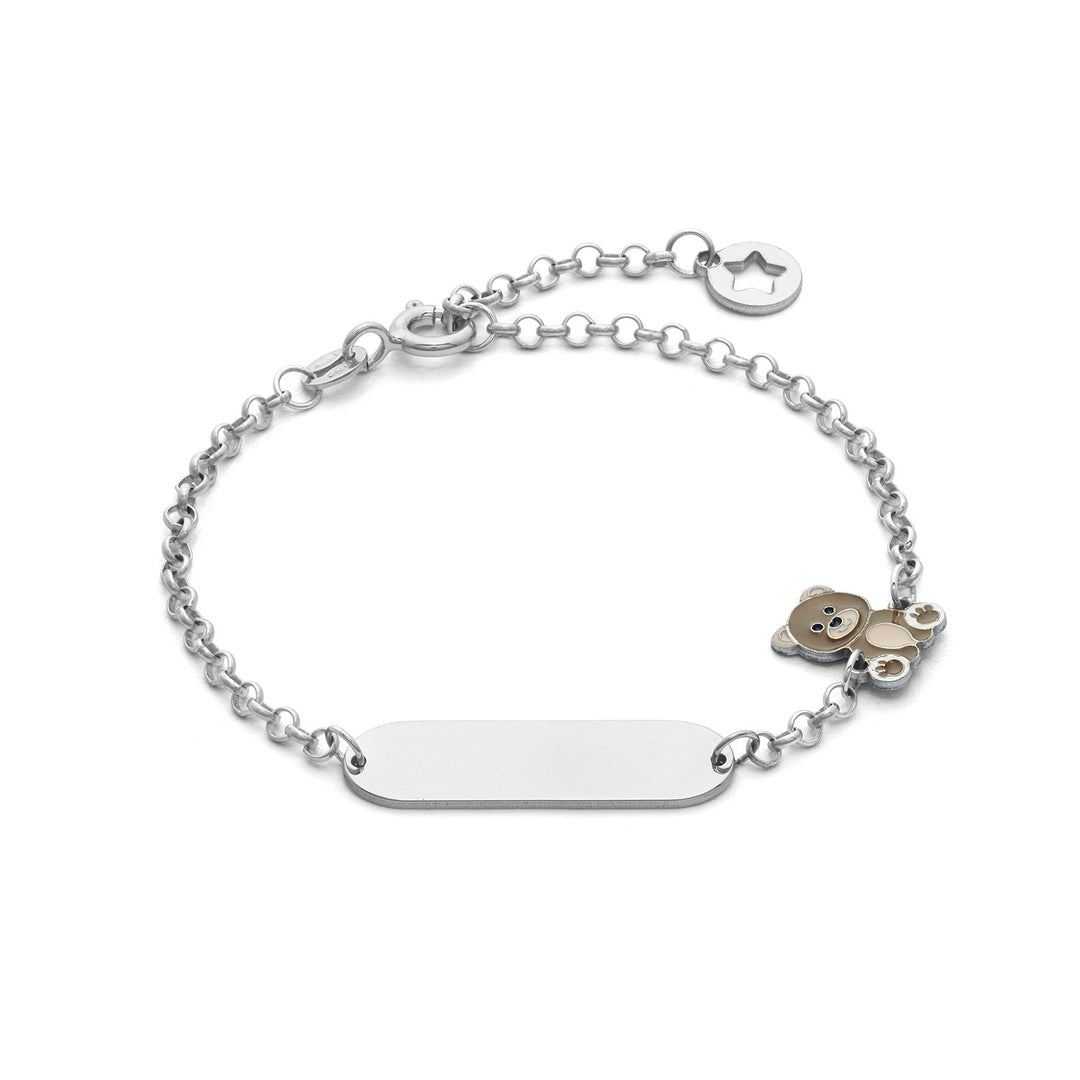 Comete Silver Bracelet with Teddy Bear BRA260