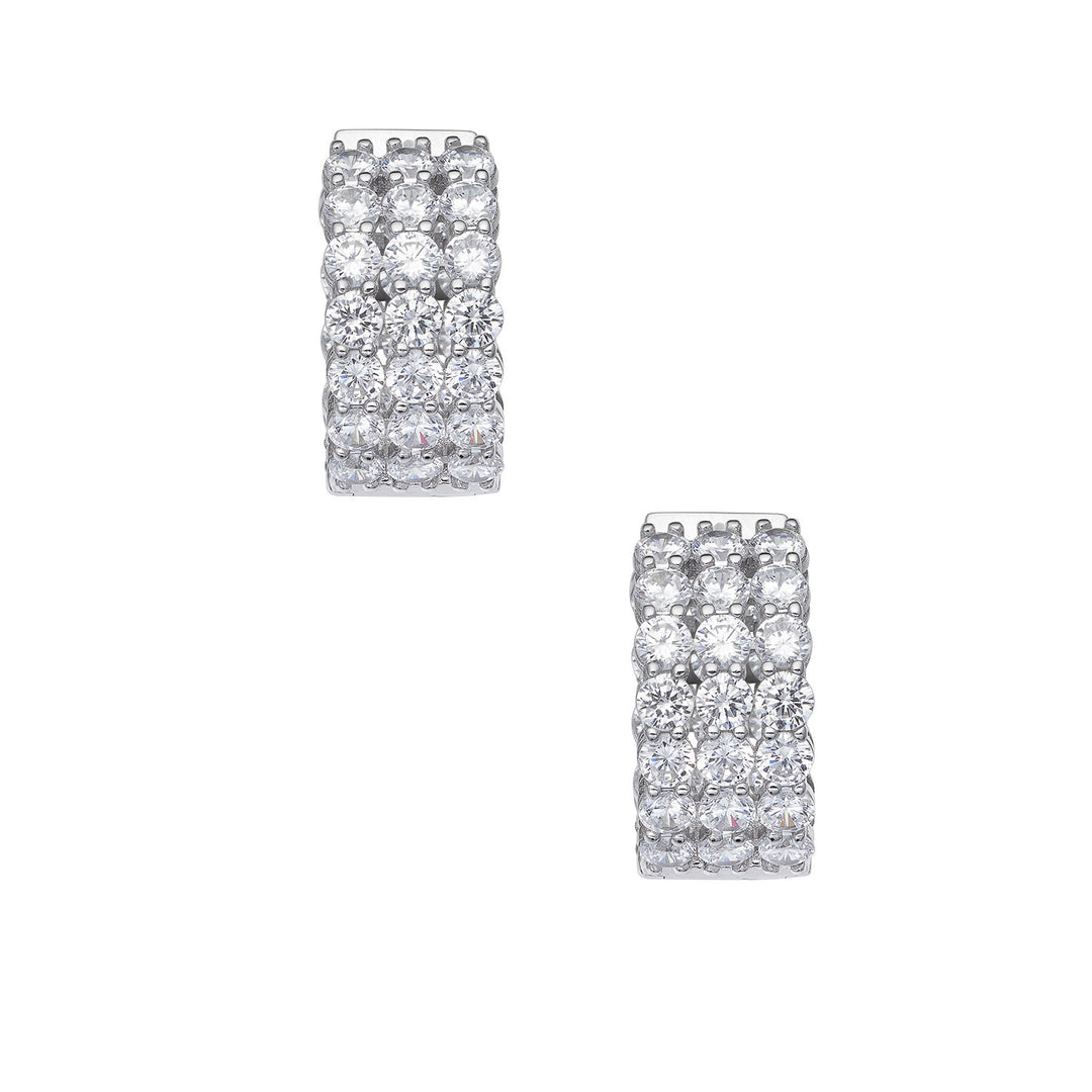 Comete Earrings in 925‰ Silver and Zircons ORA200
