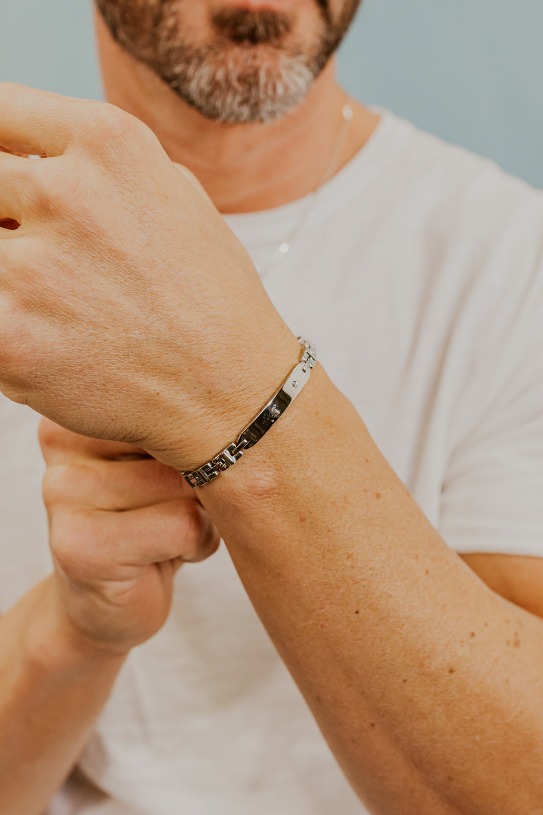 Comete Steel bracelet with black zircon UBR1204