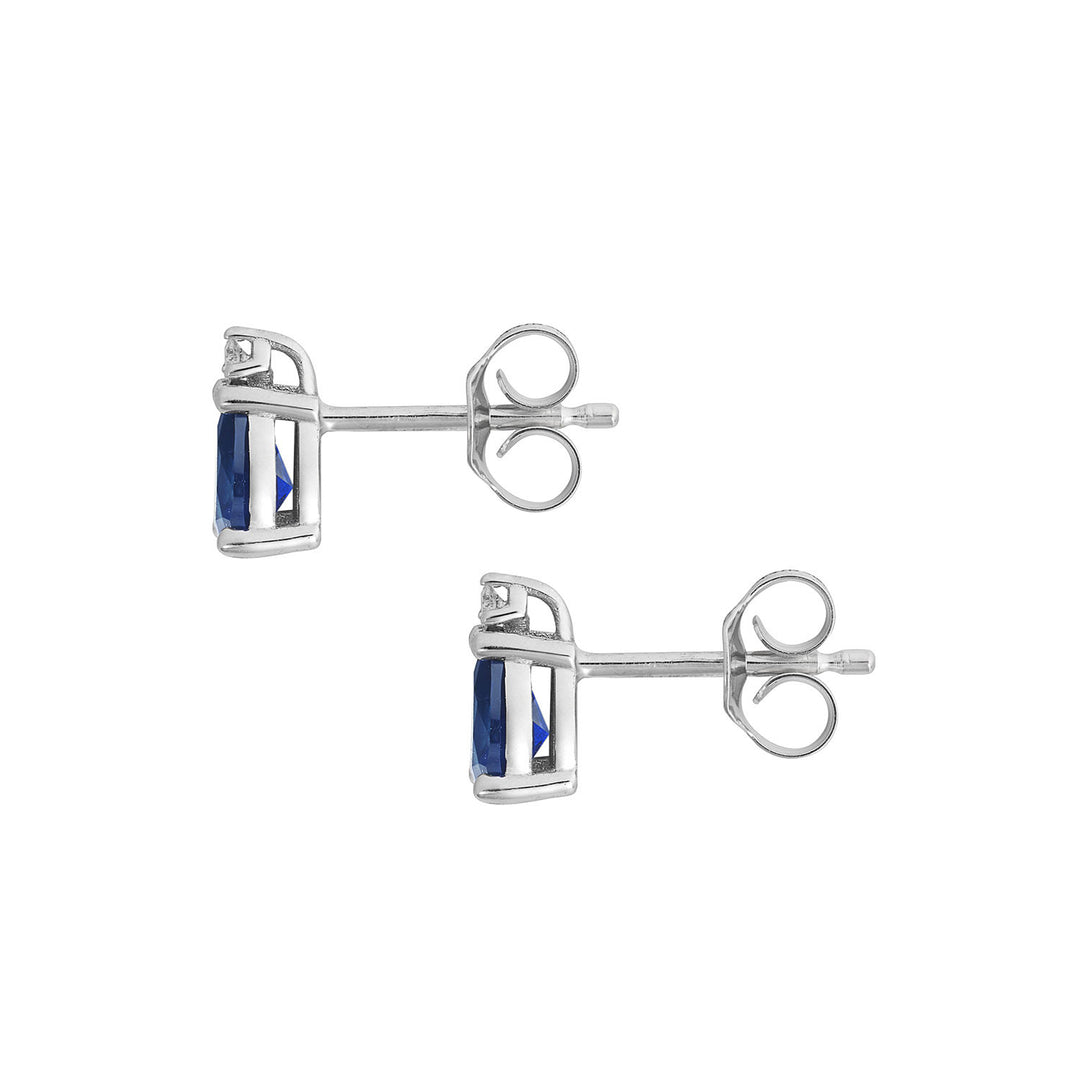 Comete Earrings in 750 ‰ Gold, Diamonds and Sapphire drop ORB1126