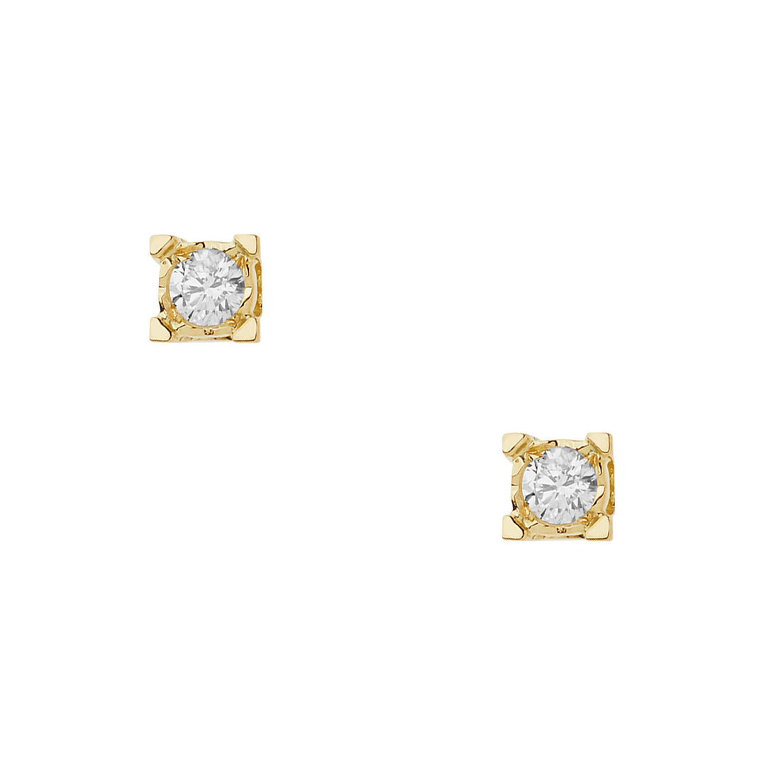 Comete Earrings Diamond light points in Gold and Diamonds ORB1008