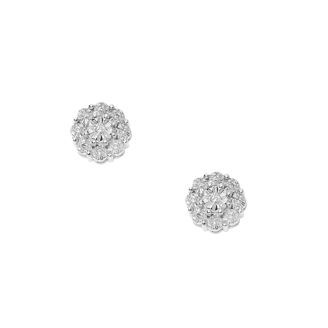 Comete Earrings in White Gold and Diamonds Moments ORB1076