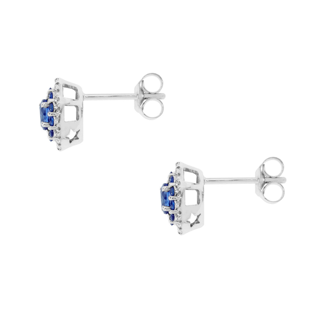 Comete Earrings in Gold, Diamonds and Blue Sapphires ORB1031