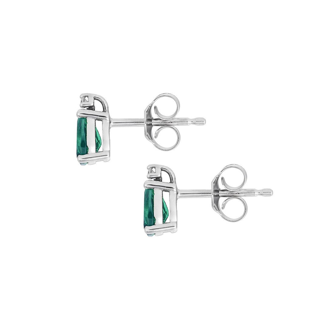 Comete Earrings in 750 ‰ Gold, Diamonds and Emerald drop ORB1128
