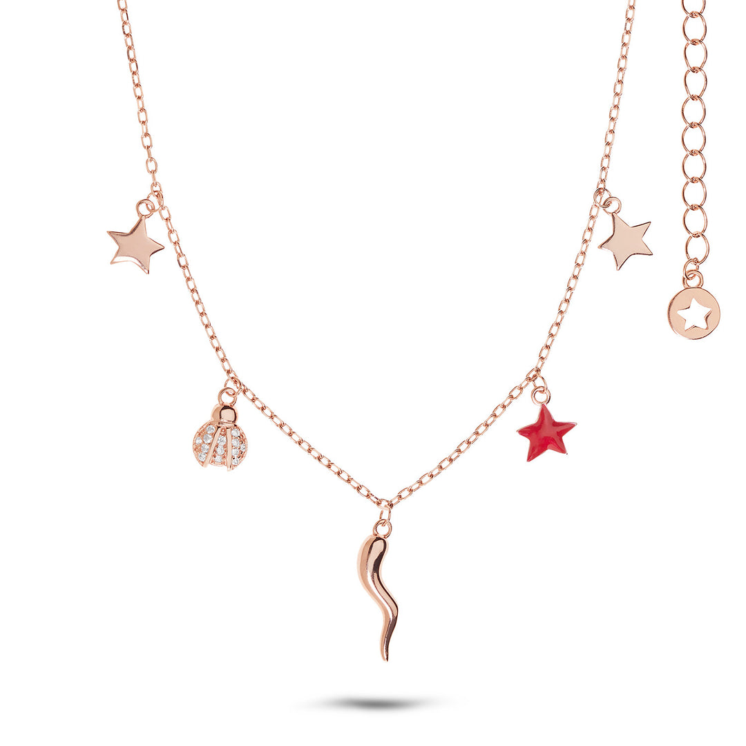 Comete Necklace in Silver Cornetto GLA249