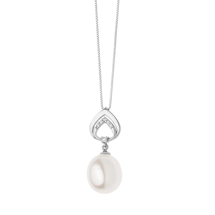 Comete Necklace Pearls in Gold and Diamonds GLP547