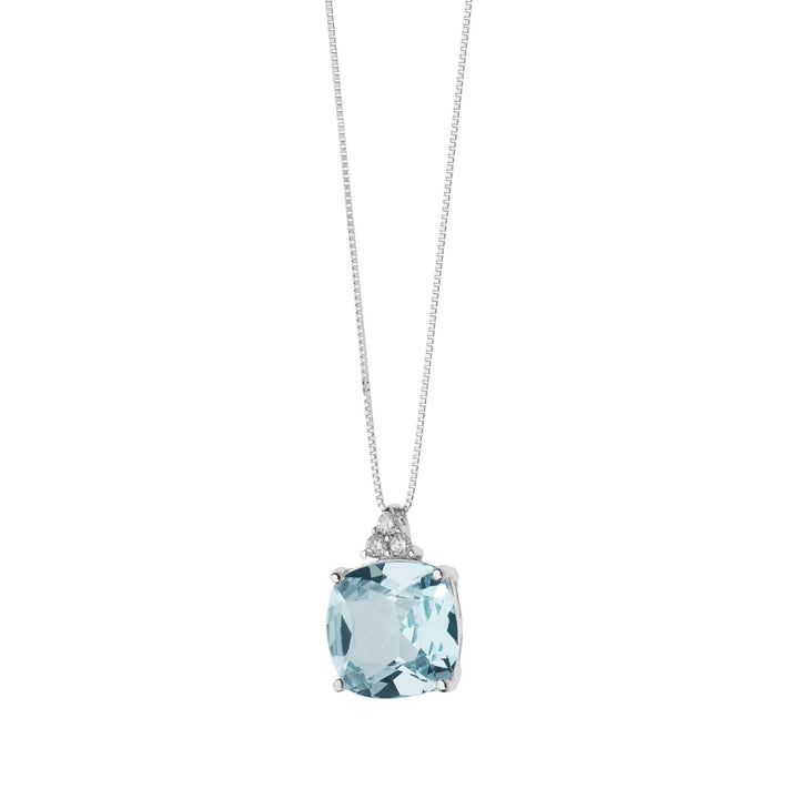 Comete Necklace in Gold and antique blue Topaz GLB1348