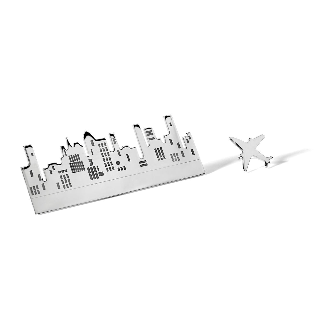 Comete Steel airplane brooch for jacket USP100