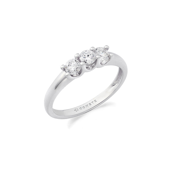 Comete Ring in 750‰ white gold and diamonds ANB2737