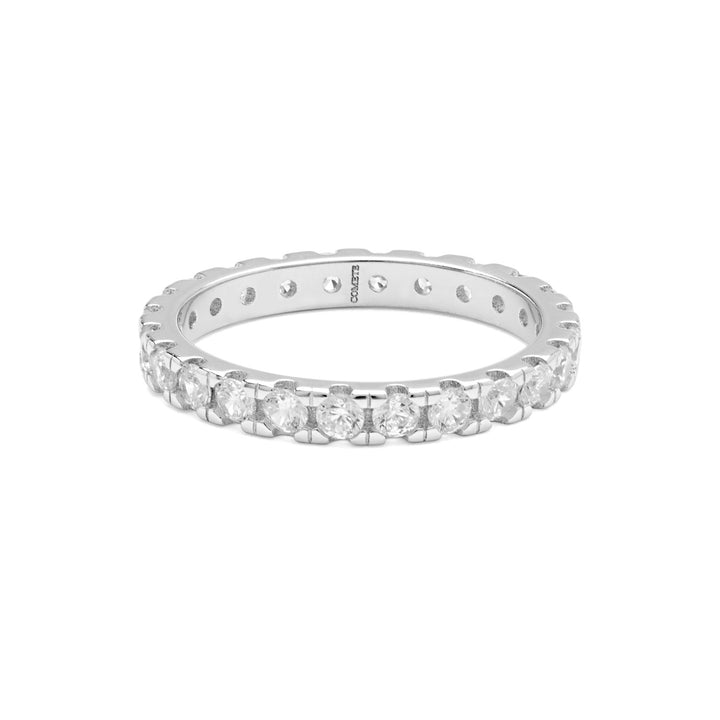 Comete Ring in Silver and white zircons UAN122XL
